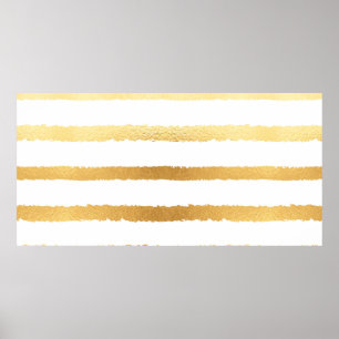 Poster Padrão metálico de ouro brilhante