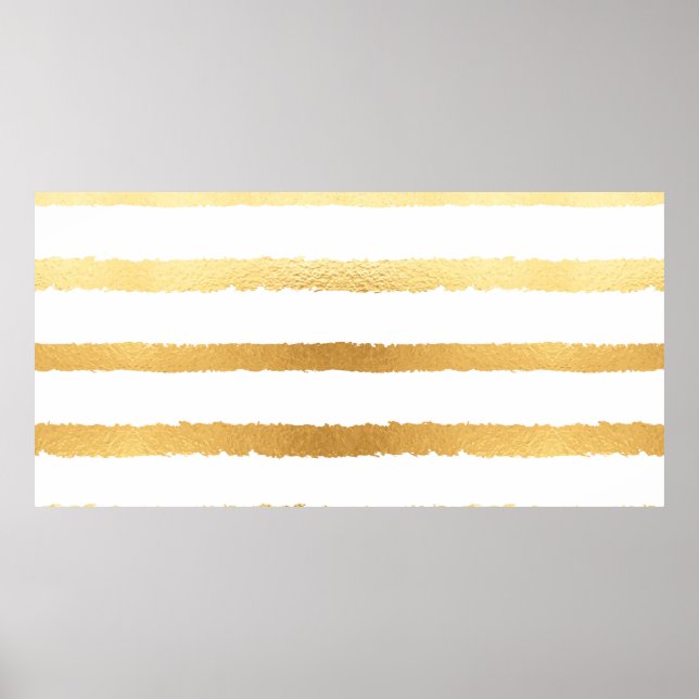 Poster Padrão metálico de ouro brilhante (Frente)