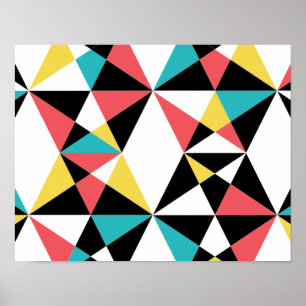 Poster Padrão moderno, colorido, divertido, moderno, geo