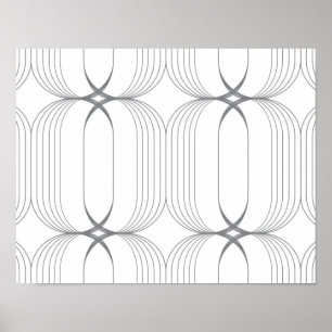 Poster Padrão moderno, simples e elegante de ilustraçã