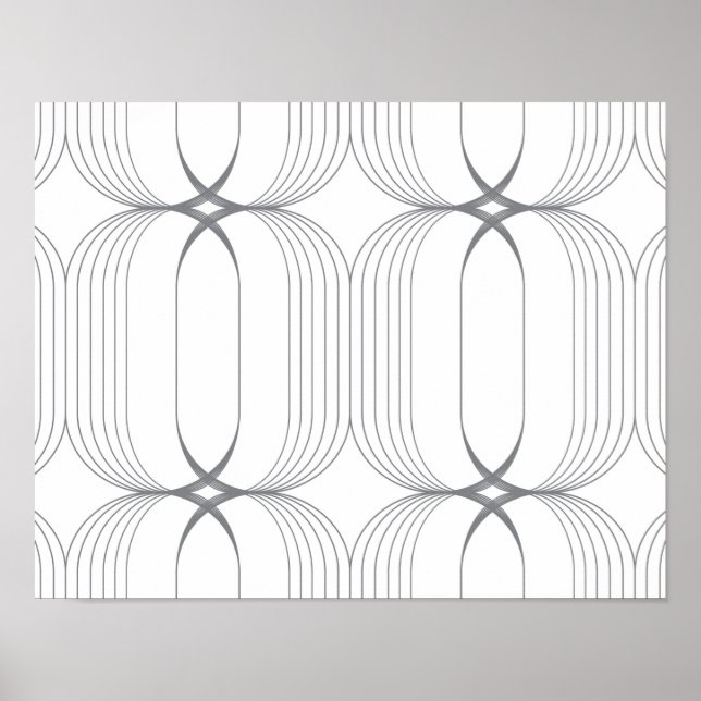 Poster Padrão moderno, simples e elegante de ilustração d (Frente)