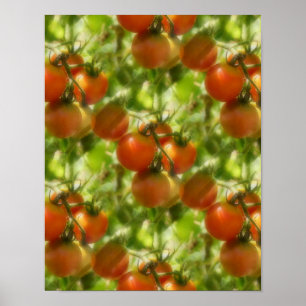 Poster Padrão Natural dos Tomates de Cereja para Jardim