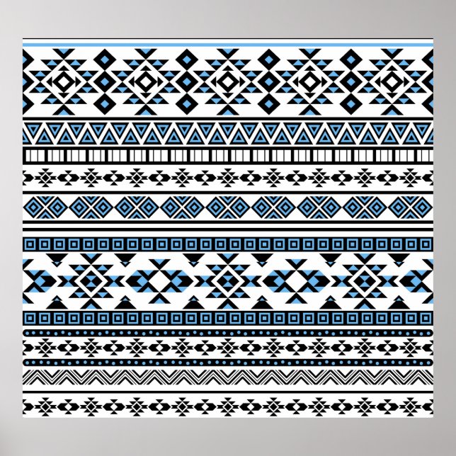 Poster Padrão Navajo Geométrico do Triângulo Étnico (Frente)