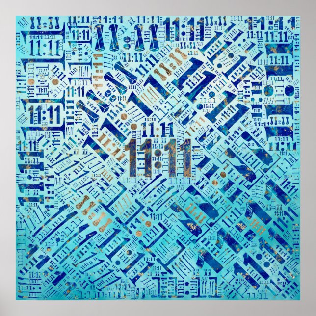 Poster Padrão Numerológico Onze Onze (Frente)