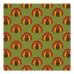 Póster Padrão para a Turquia da Ação de Graças