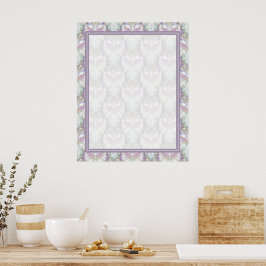 Poster Padrão Pastel Purple Oracle Owl