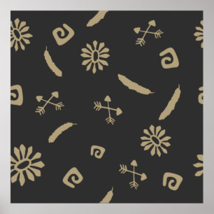 Poster Padrão perfeito americano