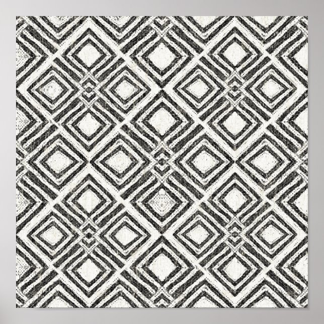 Póster Padrão selvagem africano (Frente)