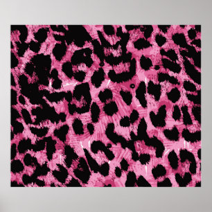 Poster Padrão sem costura leopardo
