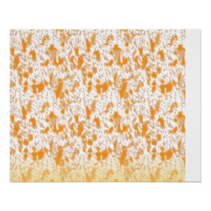 Póster Padrão têxtil com uma cor de laranja e de gola vib