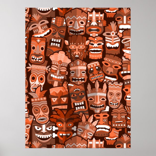 Poster Padrão TIKI 3 (Frente)