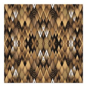 PÓSTER PADRÃO TRIANGULAR RÚSTICO TRIBAL