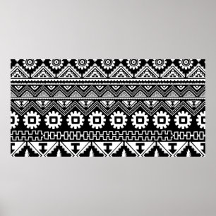 Poster Padrão tribal contínuo