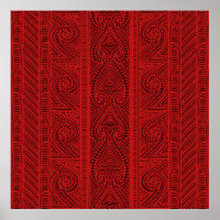 Padrão tribal Maori - A arte Whakairo de esculpir