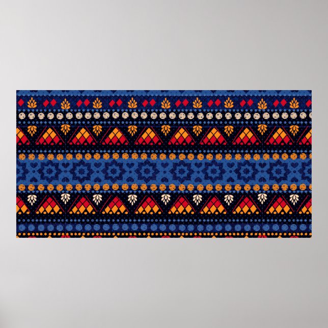Poster Padrão tribal perfeito. (Frente)