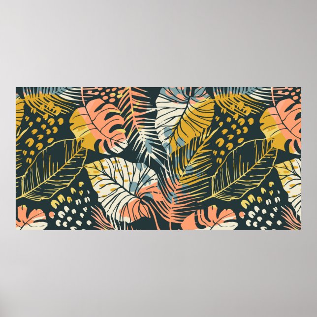Poster padrão uniforme de abstrato criatividade com p tro (Frente)