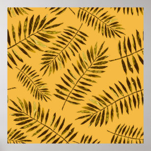 Poster Padrão uniforme de aquarela com abstrato colorido