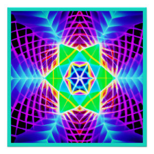 Póster Padrão vívido colorido