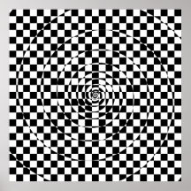 Padrão Xadrez Espiral Logarítmica