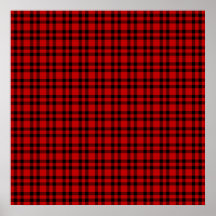 Padrão Xadrez Preto Vermelho