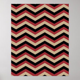 Poster Padrão Zig Zag Moderno