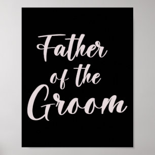 Poster Padre Da Equipe De Casamento De Tee Do Pai