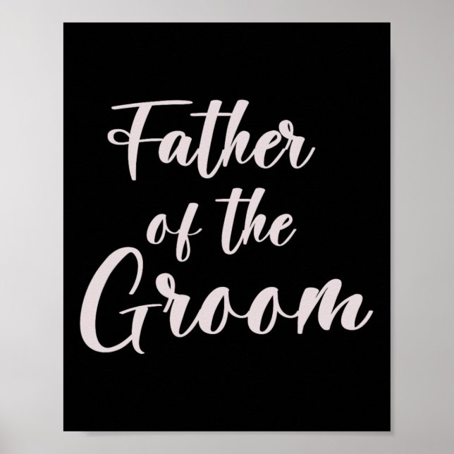 Poster Padre Da Equipe De Casamento De Tee Do Pai (Frente)
