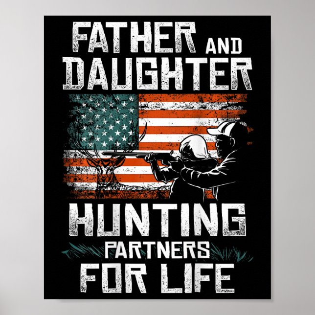 Poster Padre Daughn Hunting Partners American Flag On (Frente)