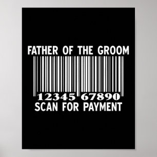 Poster Padre Do Groom Digitaliza Por Casamento De Pagamen