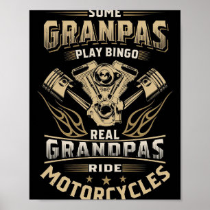 Poster Padre Gift Alguns Avós De Motocicletas