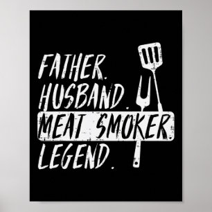 Poster Padre Hussein Churrasco De Lenda De Carne Rbecue G