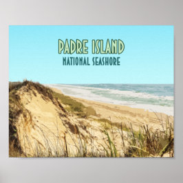 Poster Padre Island National Seashore Texas