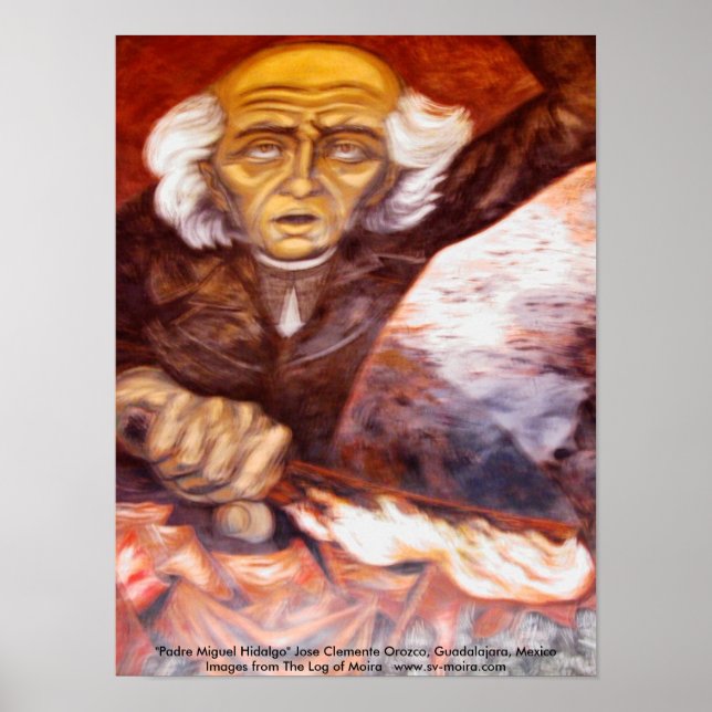 Póster "Padre Miguel Hidalgo" Jose Clemente Orozco (Frente)