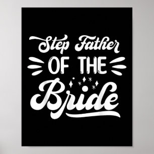 Poster Padre Passo Da Noiva Da Família Festa de casamento
