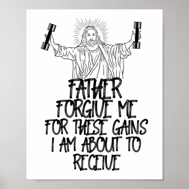 Poster Padre Perdoe-Me Por Estes Ganhos De Jesus (Frente)