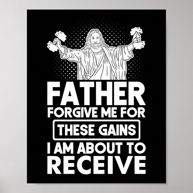 Poster Padre Perdoe-Me Por Estes Ganhos De Jesus (Frente)