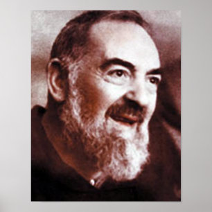 Poster Padre Pio da rua de Pietrelcina,