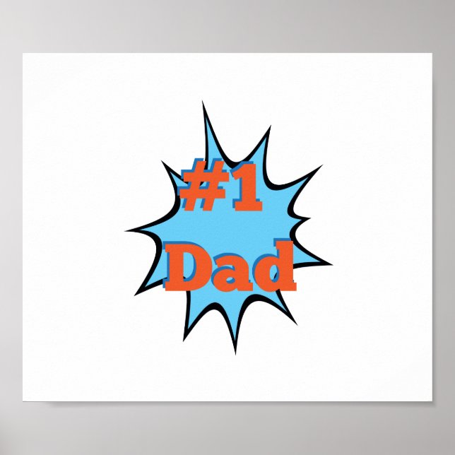 Poster Padre Poppa Número Um Pai Nº 1 (Frente)