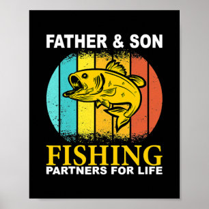 Poster Padre Son, Parceiros De Pesca Para O Dia de os pai