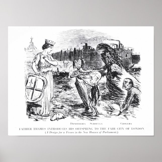 Póster Padre Thames Apresenta seus Filhotes (Frente)