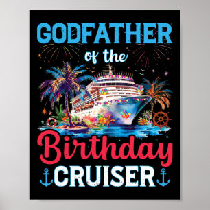 Poster Padrinho Do Cruiser De Aniversário Divertido Cruze