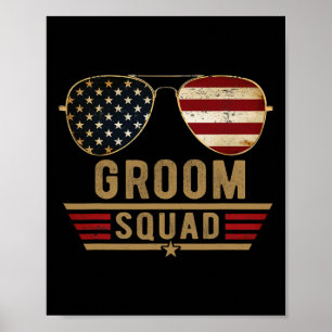 Poster Padrinhos de casamento de Festa de Bachelor do Gro