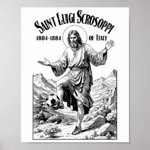 Poster Padroeiro do Jogador de Futebol Luigi Scrosoppi En
