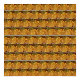 Póster Padrões de abóbora pintados