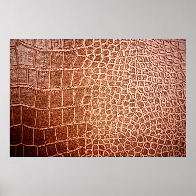 Poster Padrões de couro crocodilo abstrato,aliado (Frente)