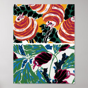 Poster Padrões de flores da vinheta III Pequenas