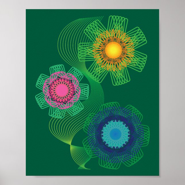 Poster Padrões de Formas e Linhas da Natureza  (Frente)