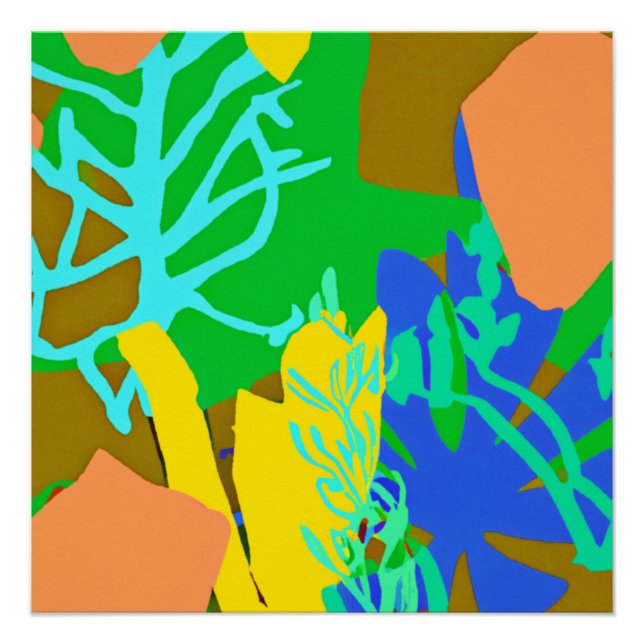 Póster Padrões de Oceano Bonito. Comprar Agora (Frente)