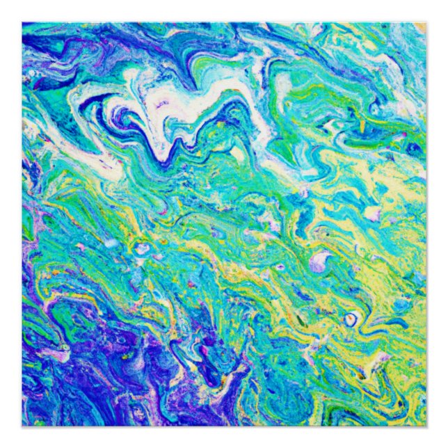 Póster Padrões de ondas bonitas. Comprar Agora (Frente)