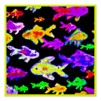 Padrões de Peixes Coloridos pintando Comprar de Ar